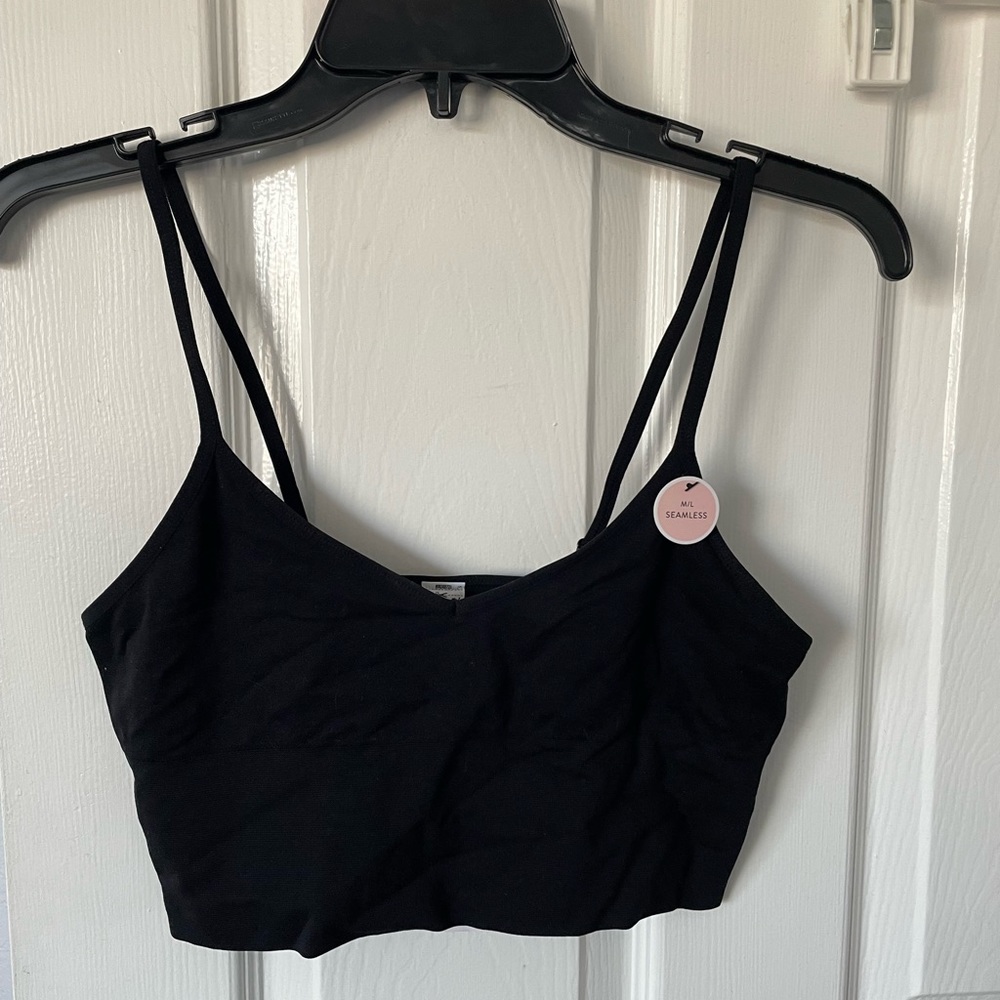 Black seamless intimate wear